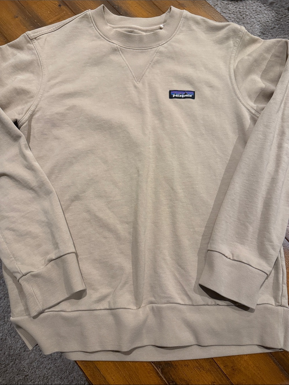 Patagonia Crewneck Sweatshirt in Light Tan